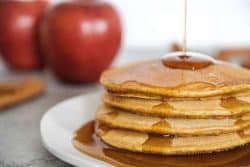 Apple Cinnamon Einkorn Pancakes