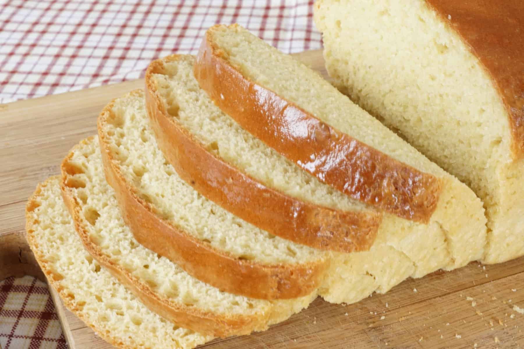 Close Up of White Einkorn Bread